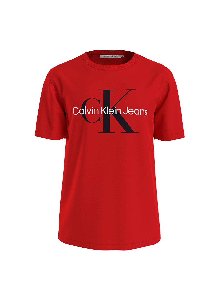 Calvin Klein Jeans Baskılı Kırmızı Erkek T-Shirt J30J320806XA7