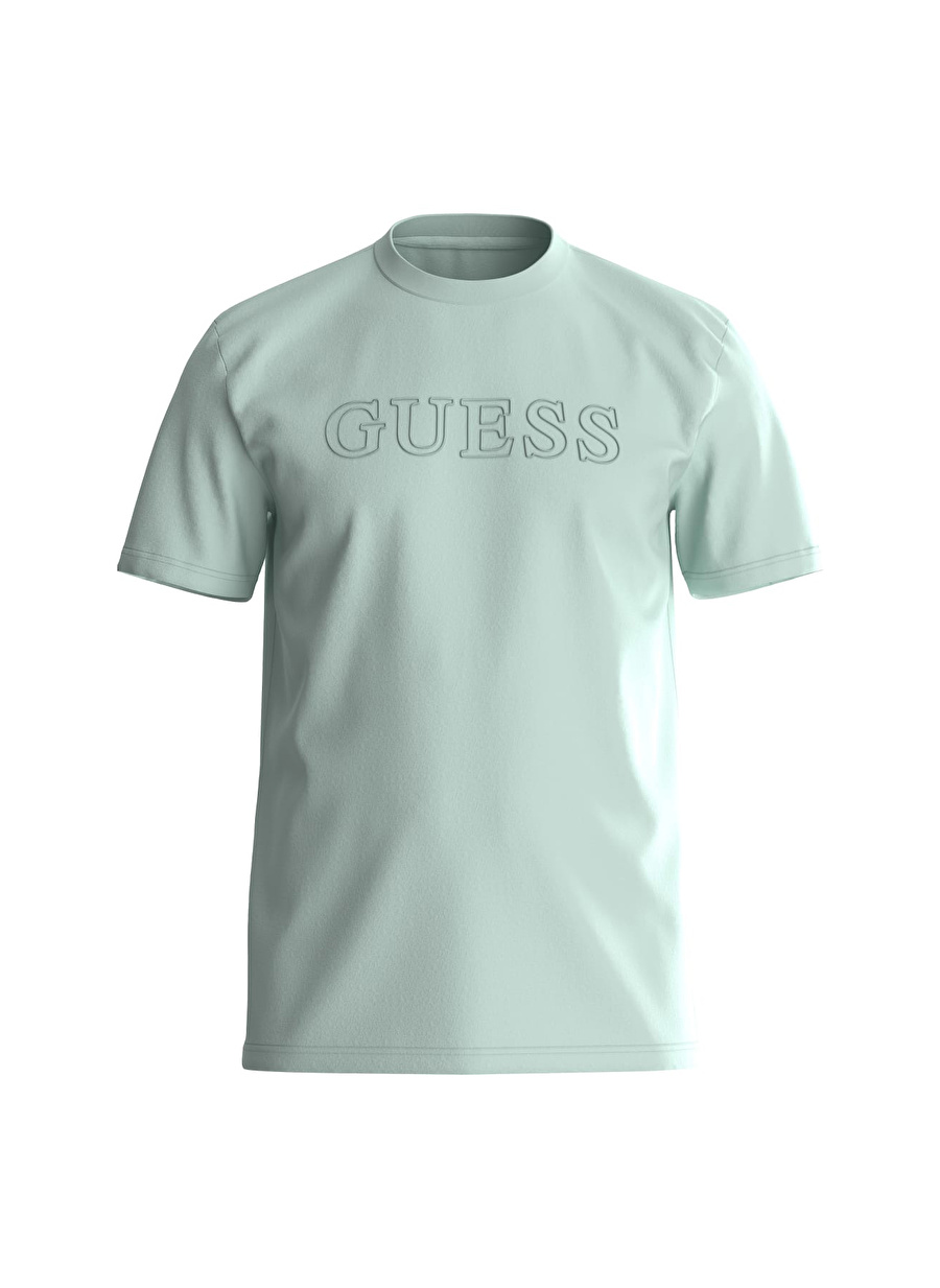 Guess Su Yeşili Erkek Bisiklet Yaka T-Shirt Z2YI11J1314G8DD-SS ALPHY