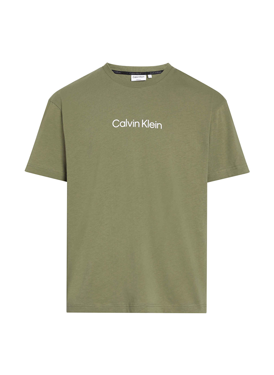 Calvin Klein Bisiklet Yaka Yeşil Erkek T-Shirt K10K111346MSS