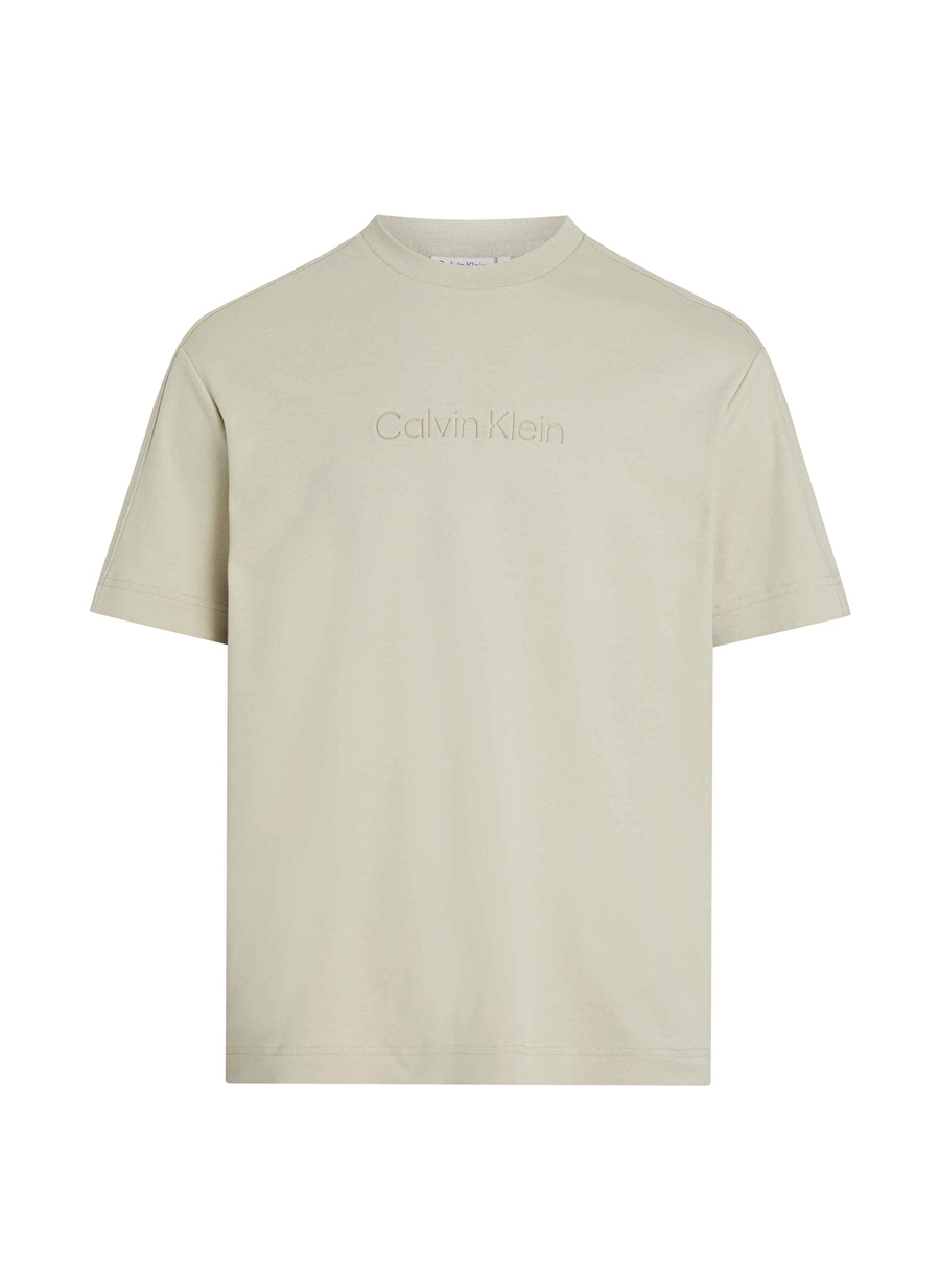 Calvin Klein Bisiklet Yaka Yeşil Erkek T-Shirt K10K112747LEB