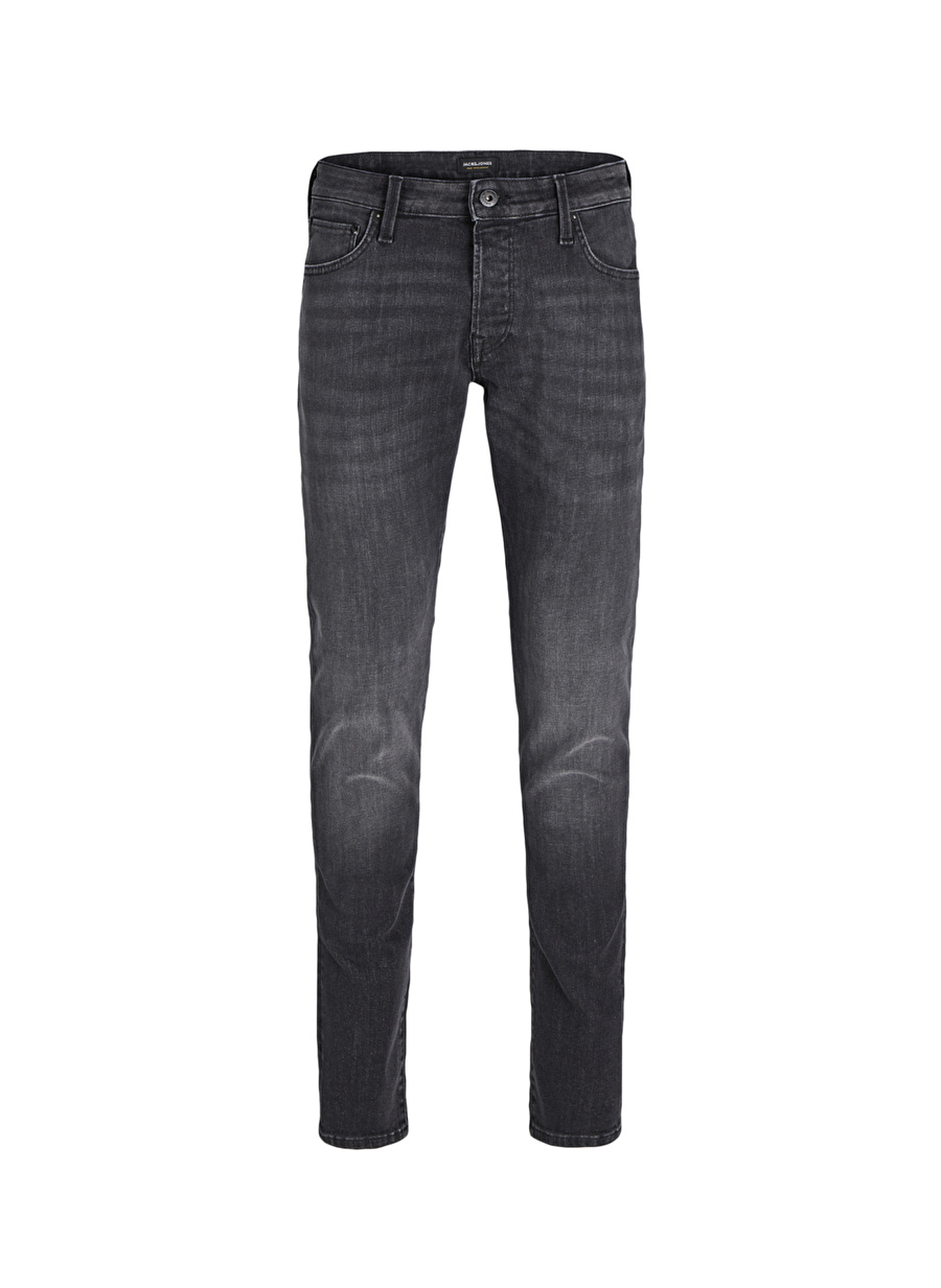 Jack & Jones Düşük Bel Slim Fit Siyah Erkek Denim Pantolon 12250841