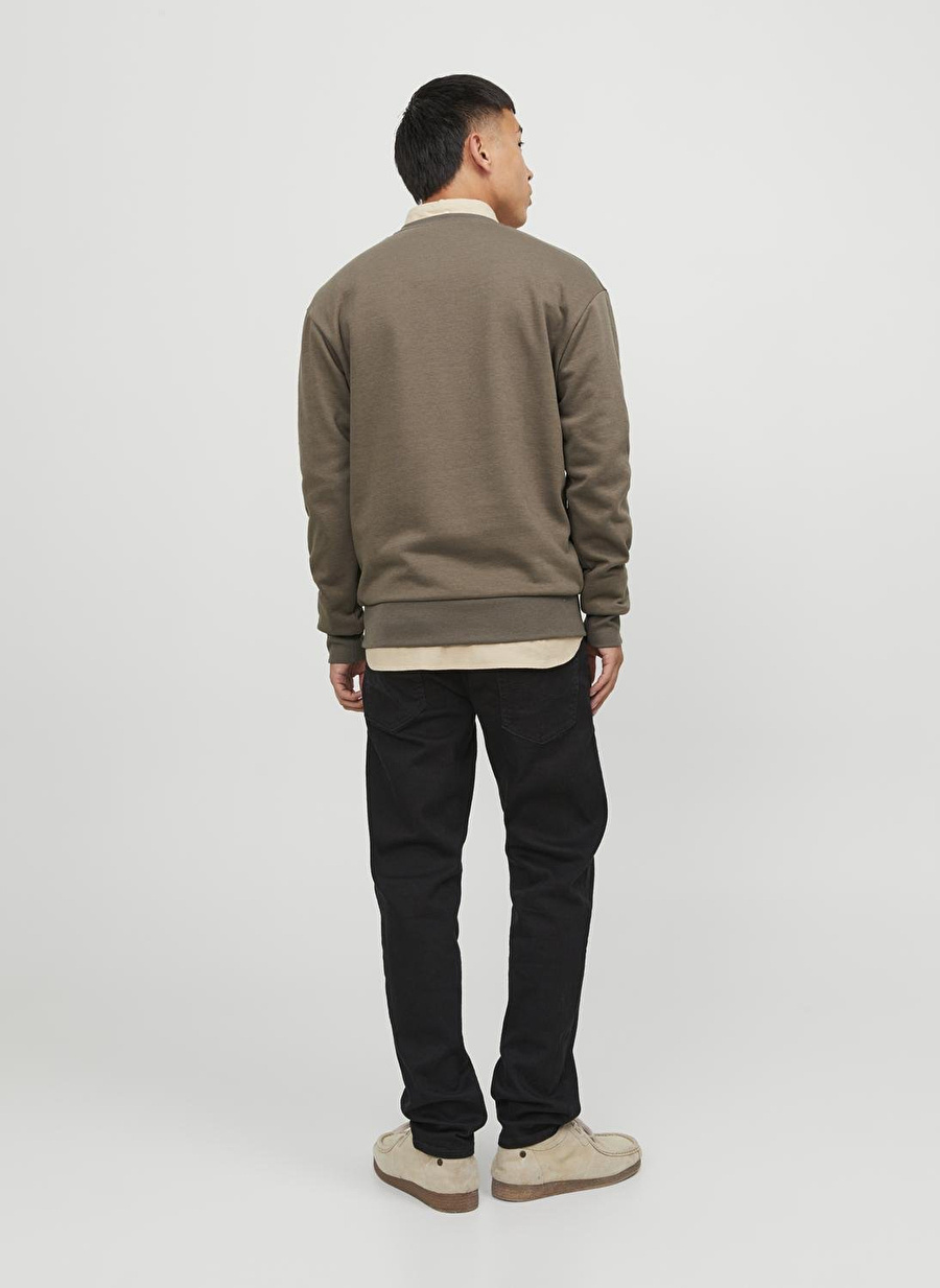 Jack & Jones Kapüşon Yaka Kahve Erkek Sweatshırt 12250841