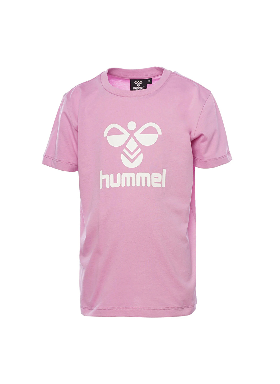 Hummel Baskılı Pembe Kız Çocuk T-Shirt 911653-3505-HMLLAUREN T-SHIRT S/S