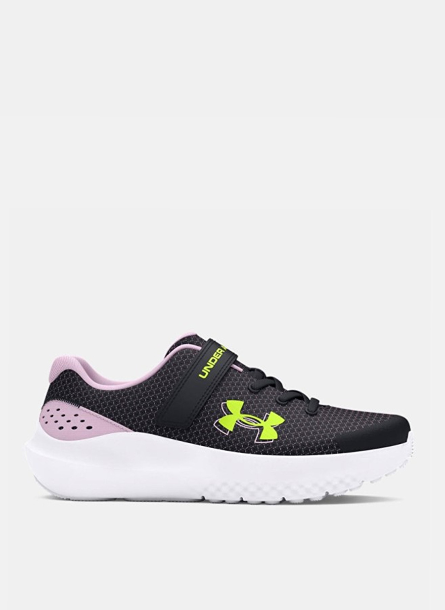 Under Armour Siyah Kız Çocuk Koşu Ayakkabısı 3027109-001-UA GPS Surge 4 AC