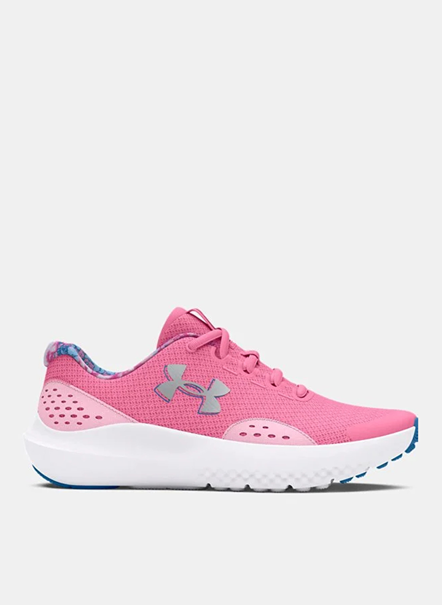 Under Armour Pembe Kız Çocuk Koşu Ayakkabısı 3027411-600-UA GGS Surge 4 Print