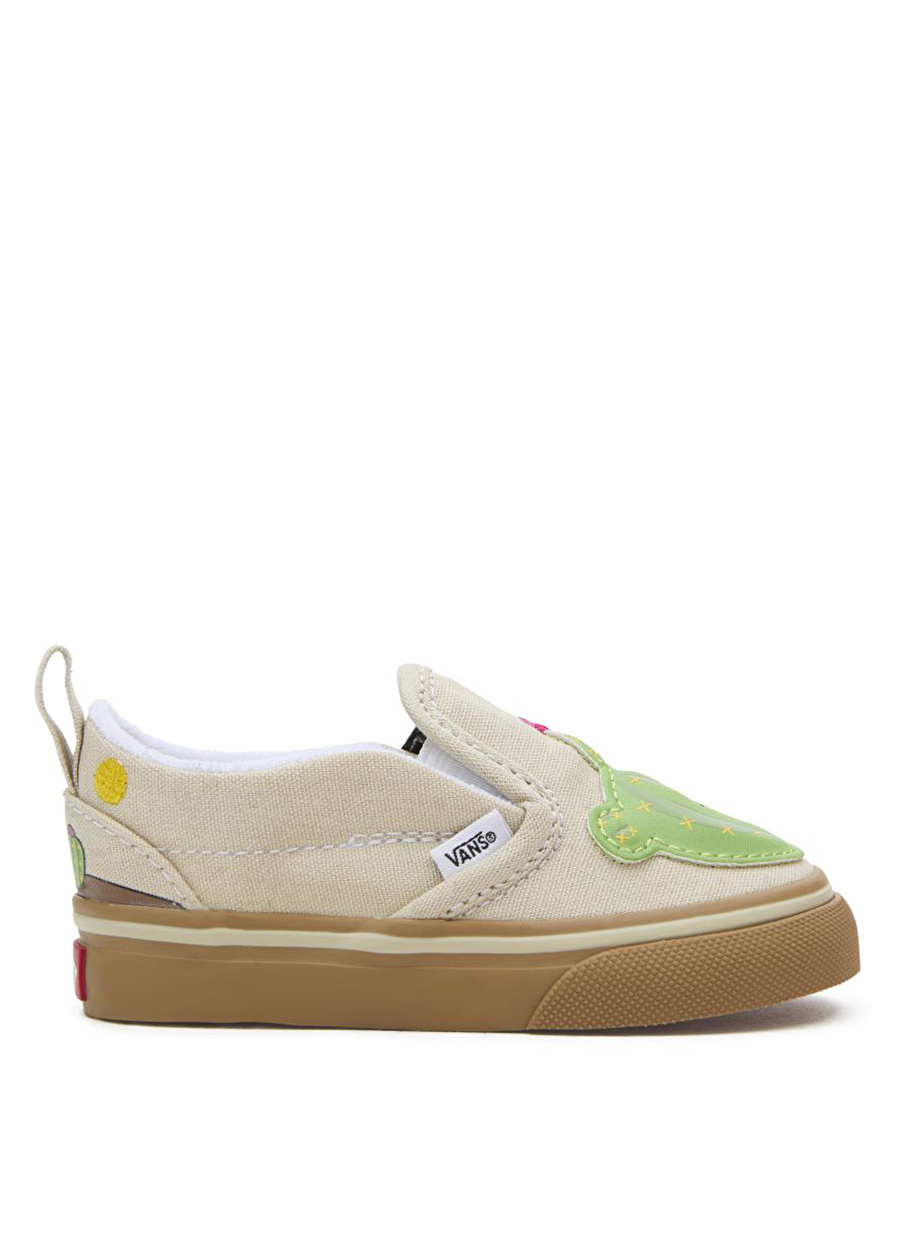 Bej Erkek Bebek Yürüyüş Ayakkabısı VN000CPSGRN1 Slip On V Cactus