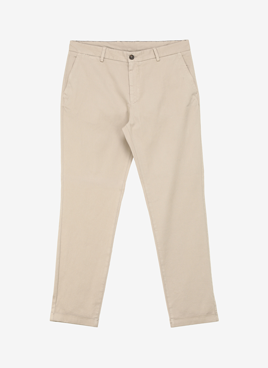 Brooks Brothers Normal Bel Duble Paça Standart Bej Erkek Pantolon BBSS24MPT012