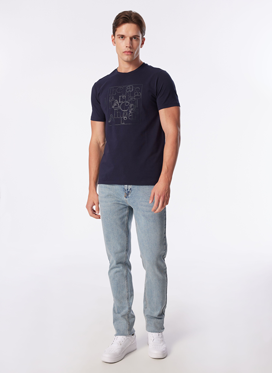 Network Normal Bel Düz Paça Slim Fit Açık Mavi Erkek Denim Pantolon 1090615