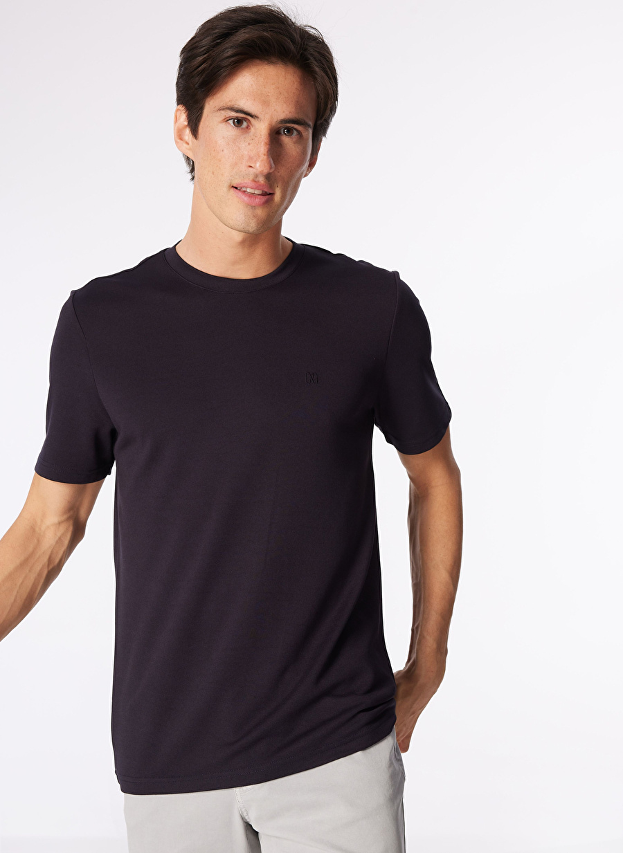 Network Lacivert Erkek Slim Fit Polo T-Shirt 1091144