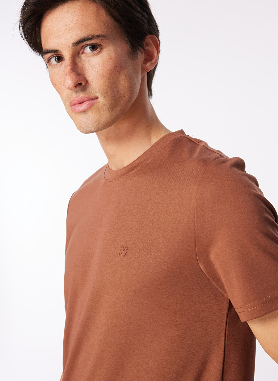 Network Kahve Erkek Slim Fit Polo T-Shirt 1091144