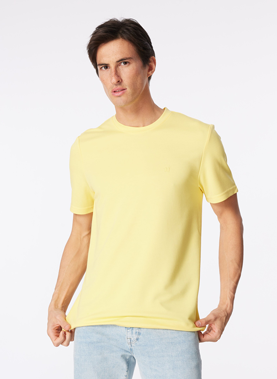 Network Sarı Erkek Slim Fit Polo T-Shirt 1091144