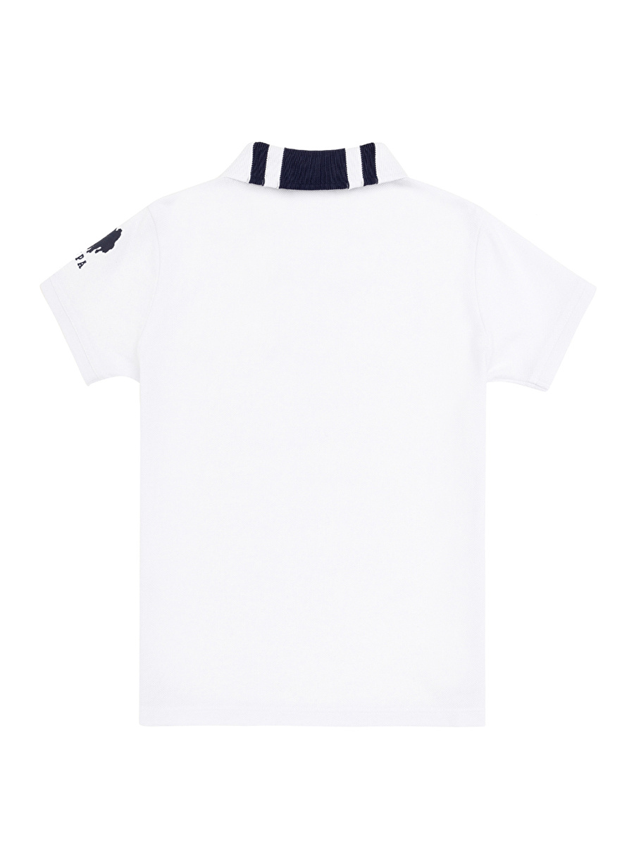 U.S. Polo Assn. Beyaz Erkek Çocuk Regular Fit Polo T-Shirt T-MANCAKIDS_2