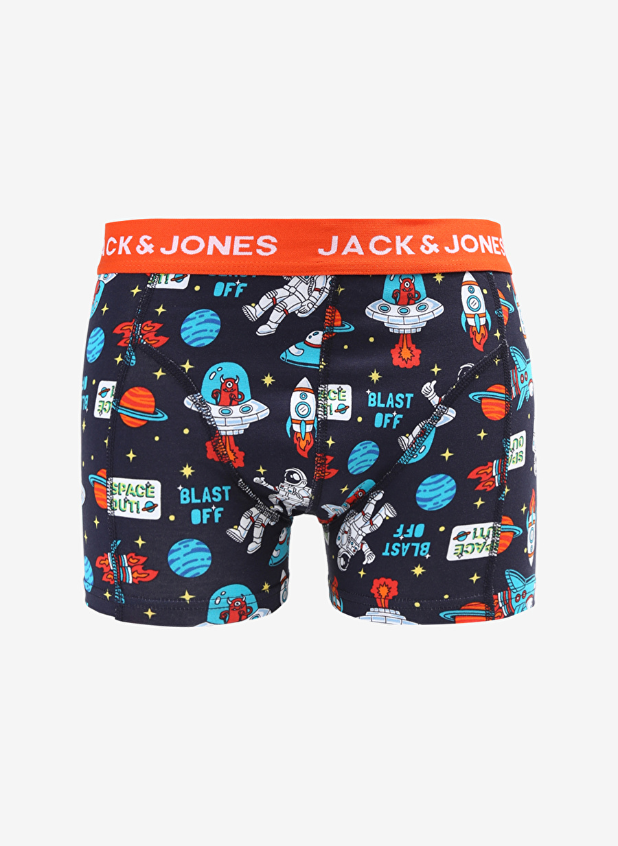 Jack & Jones Lacivert Erkek Boxer 12262256_JACSPACESHIP TRUNK TRY