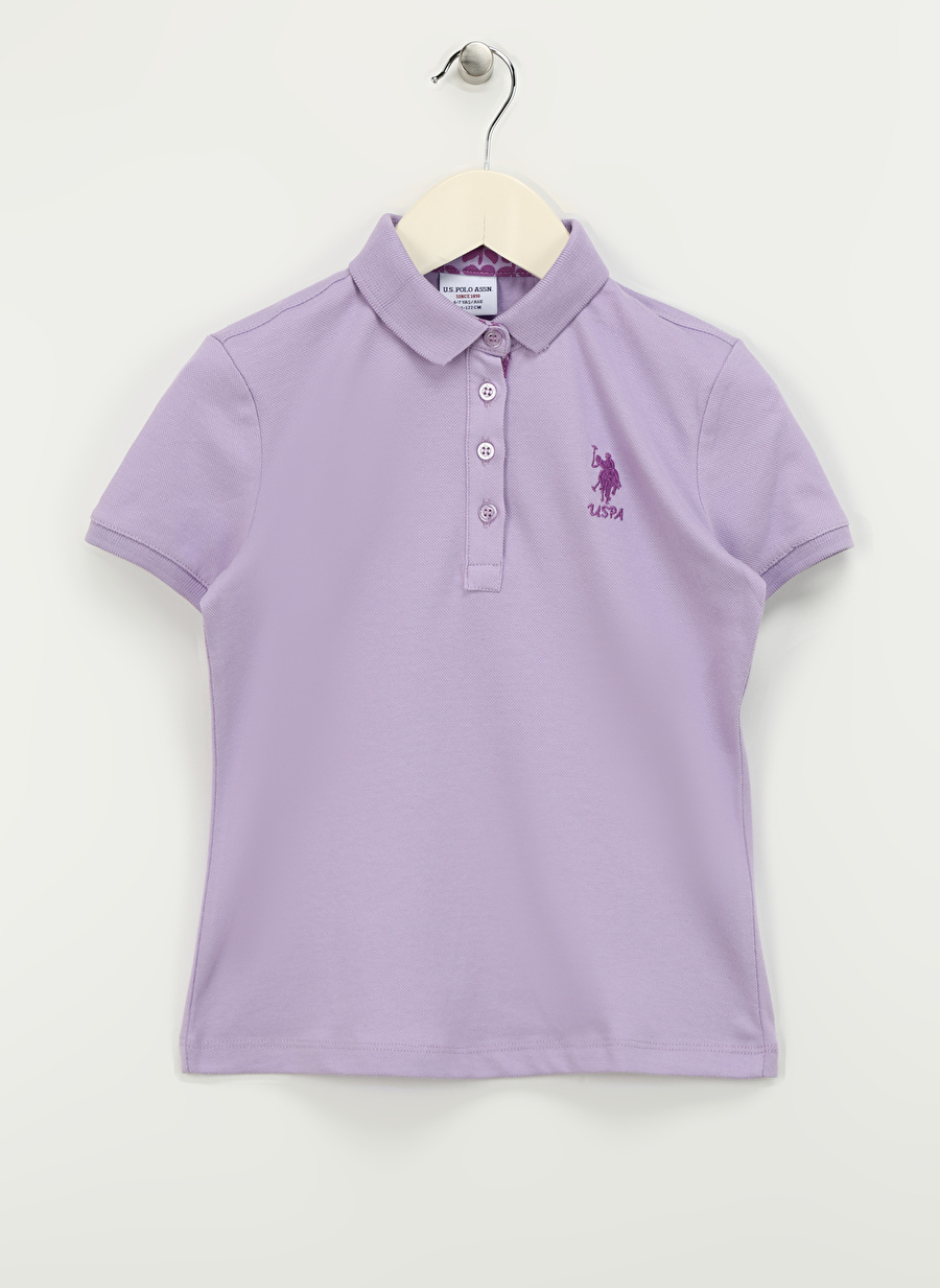 U.S. Polo Assn. Lila Kız Çocuk Slim Fit Polo T-Shirt TP01-IY024