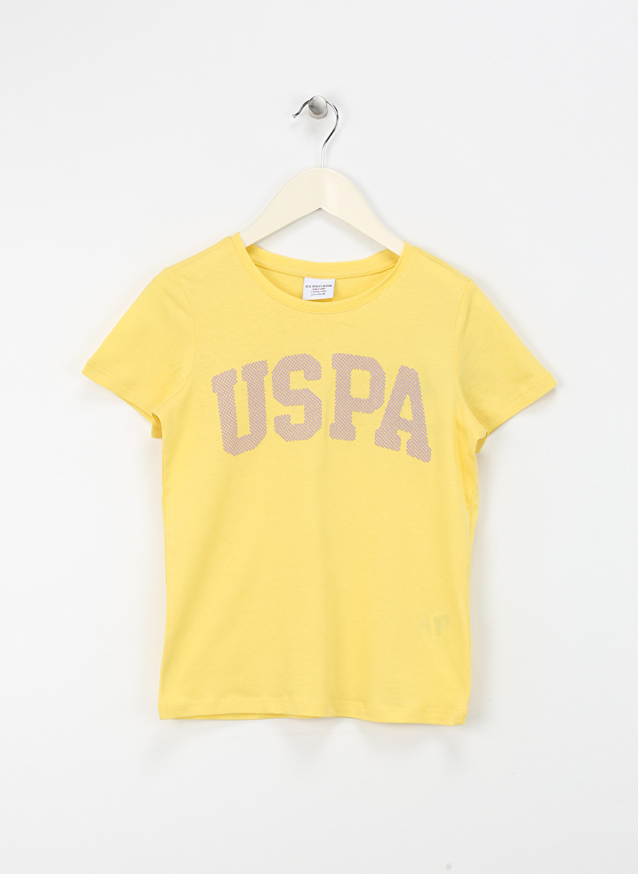 U.S. Polo Assn. Sarı Kadın T-Shirt KEAN-IY24