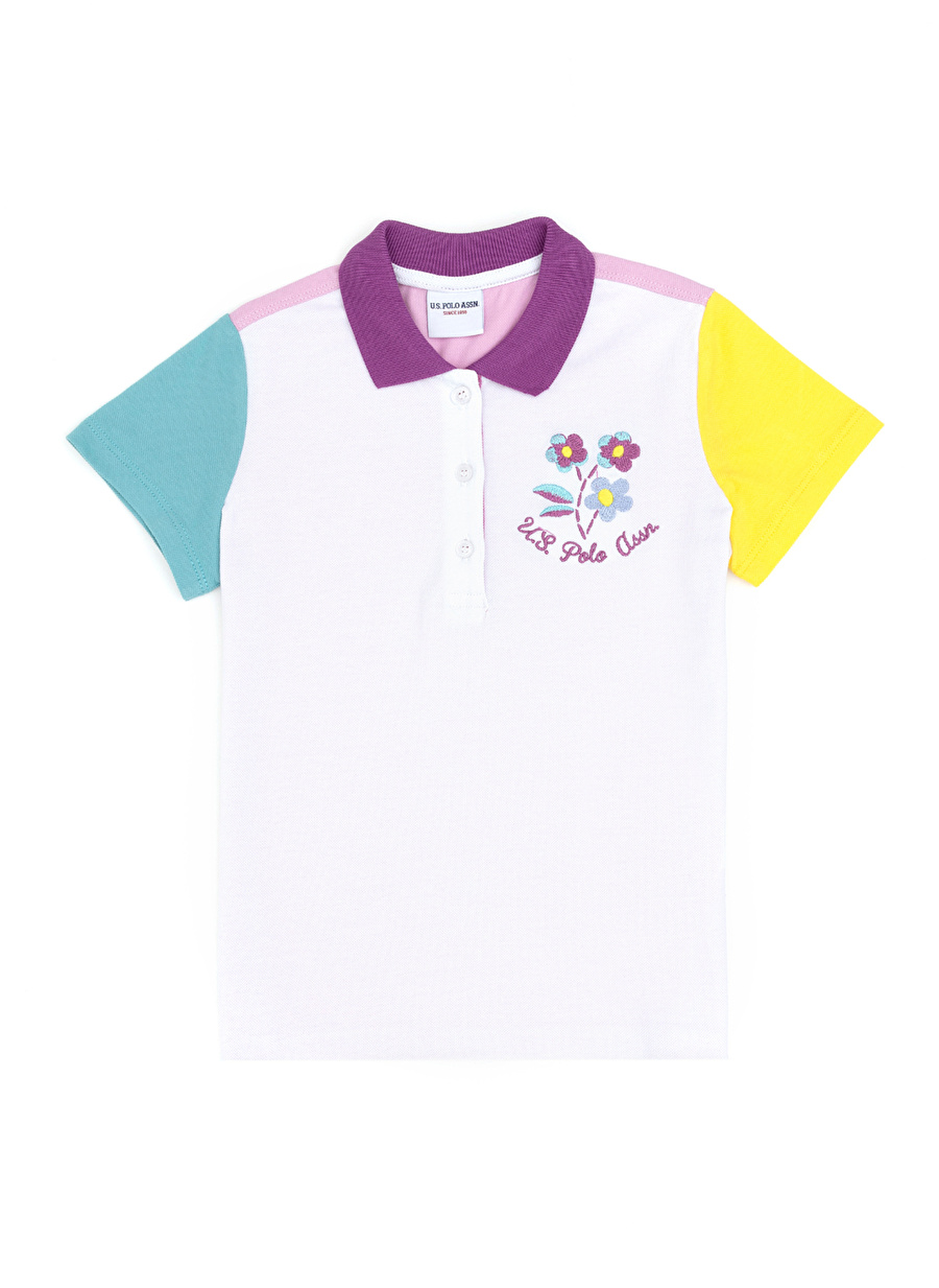 U.S. Polo Assn. Beyaz Kız Çocuk Polo T-Shirt SEVERUS_5