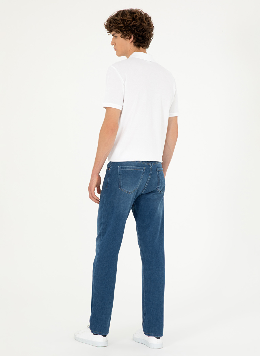 U.S. Polo Assn. Mavi Erkek Straight Denim Pantolon DANILO _3