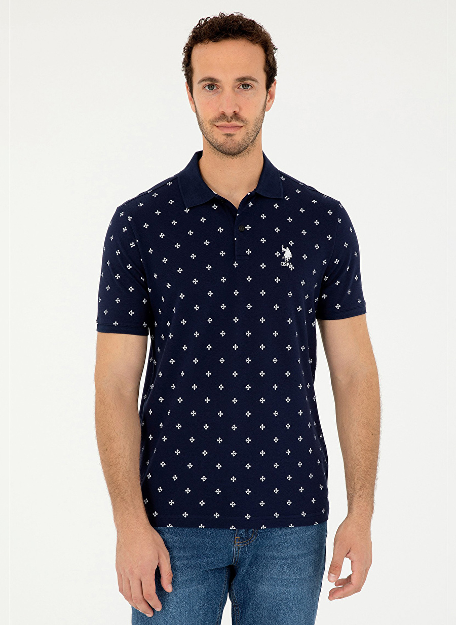 U.S. Polo Assn. Lacivert Erkek Regular Fit Polo T-Shirt GABALA