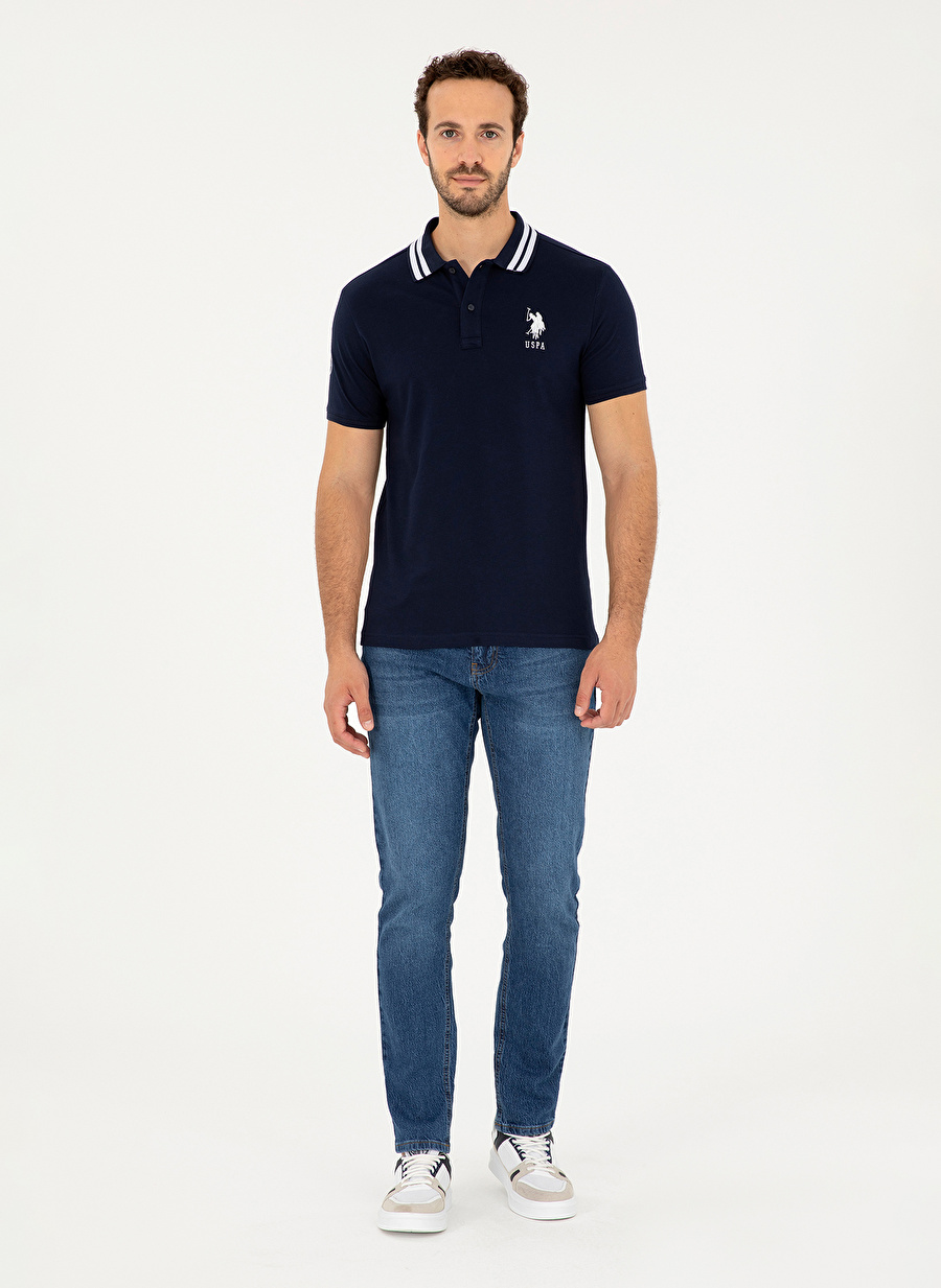 U.S. Polo Assn. Lacivert Erkek Slim Fit Polo T-Shirt GSD01IY024_3