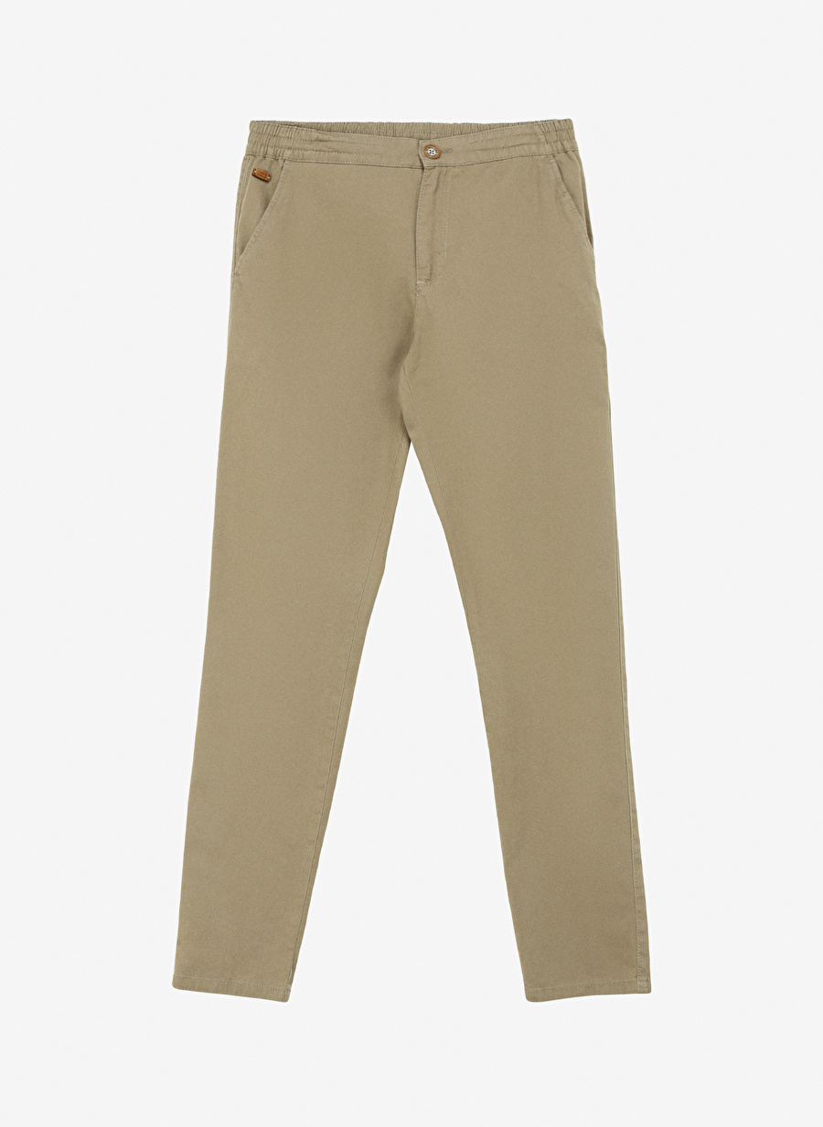 U.S. Polo Assn. Normal Bel Normal Paça Slim Fit Haki Erkek Pantolon MAREP