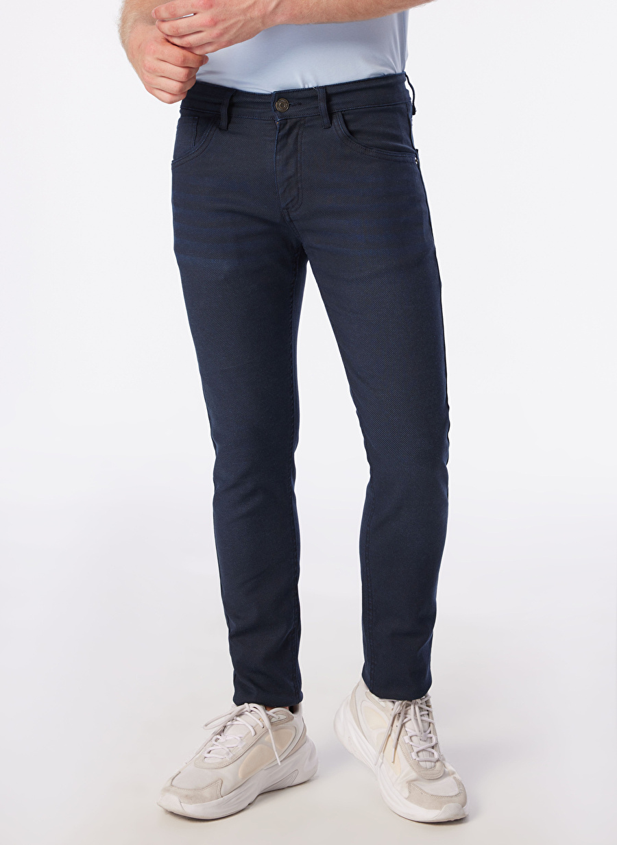 U.S. Polo Assn. Normal Bel Normal Paça Slim Fit Lacivert Erkek Denim Pantolon LORT24Y-NAVY_3