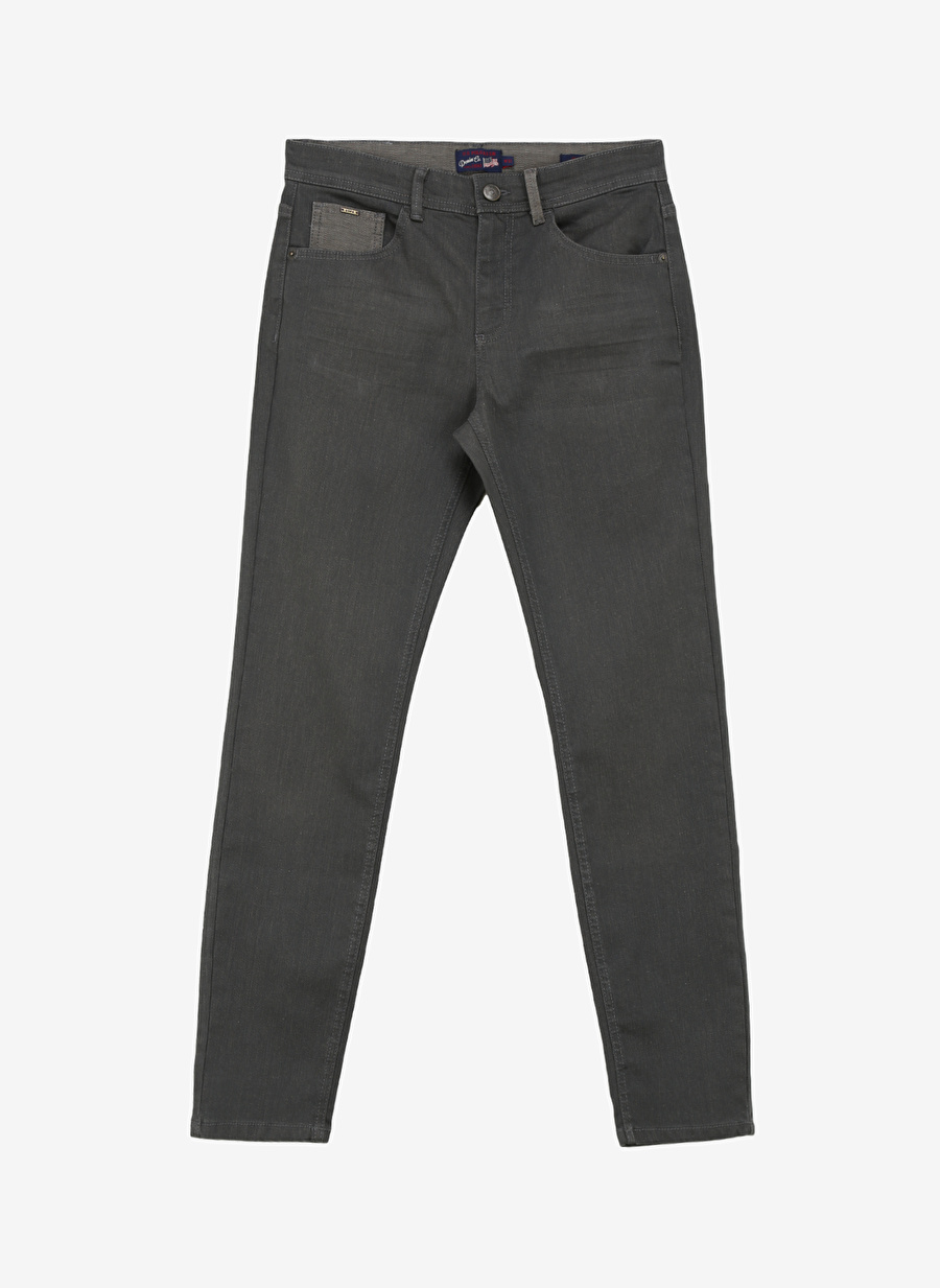 PARKER24Y-BEJ D66 Normal Bel Normal Paça Slim Fit Bej Erkek Denim Pantolon