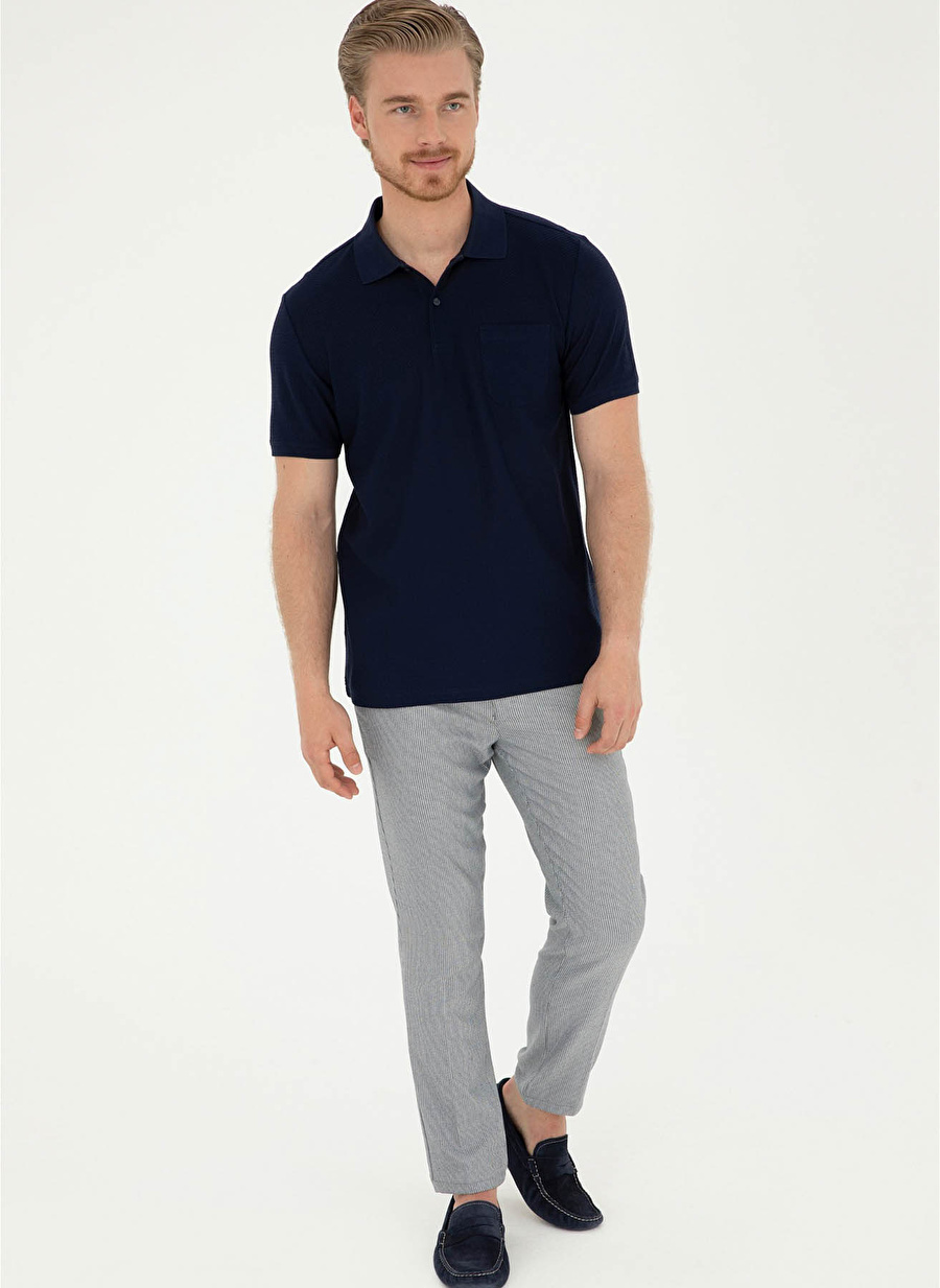 U.S. Polo Assn. Lacivert Erkek Slim Fit Pantolon PARUS