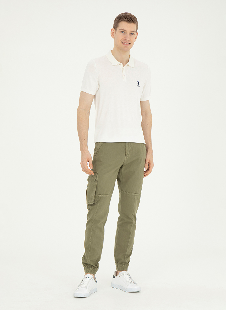 U.S. Polo Assn. Polo Yaka Regular Fit Ekru Erkek Kazak RAHAL-IY24_2