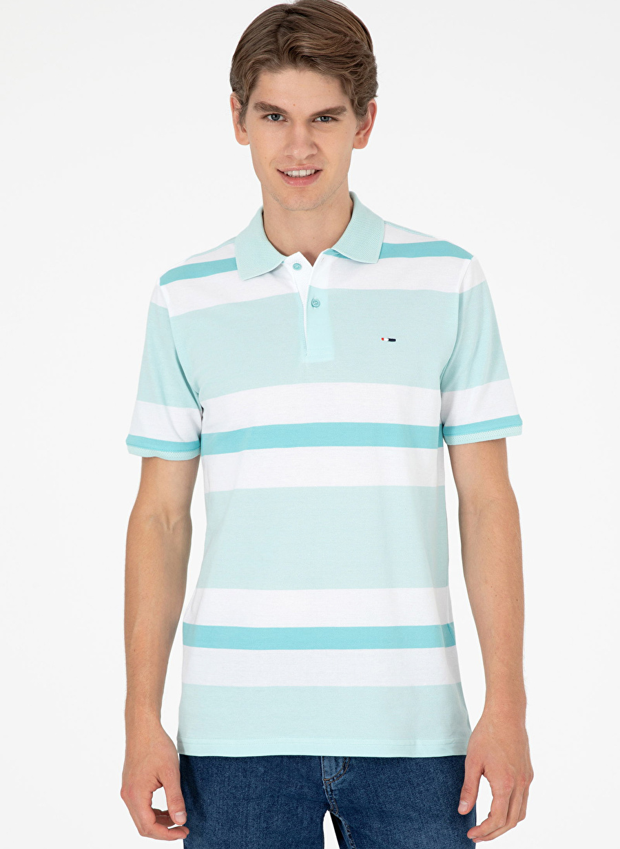 U.S. Polo Assn. Yeşil Erkek Regular Fit Polo T-Shirt RALTU