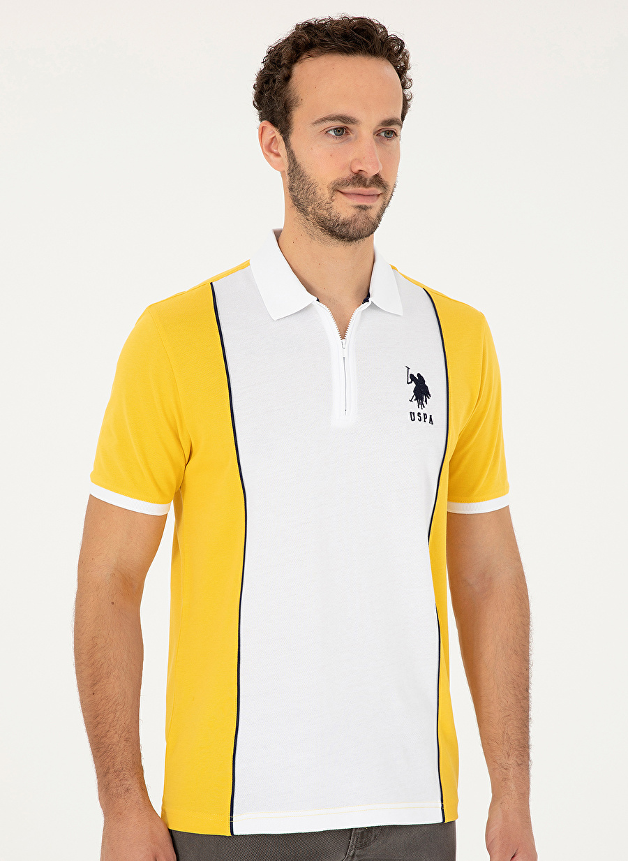 U.S. Polo Assn. Polo Yaka Safran Erkek T-Shirt T-GALENA_2