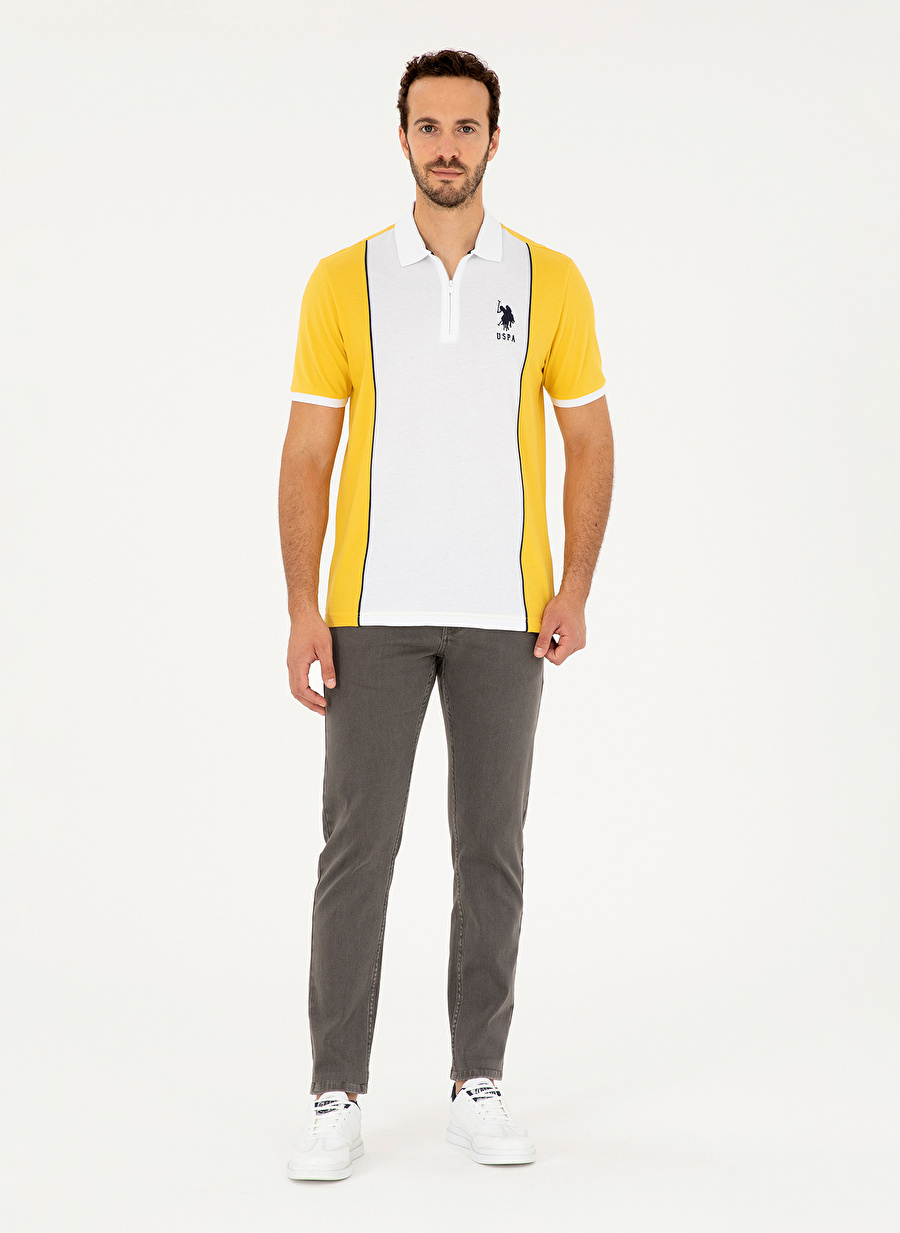 U.S. Polo Assn. Polo Yaka Safran Erkek T-Shirt T-GALENA_3