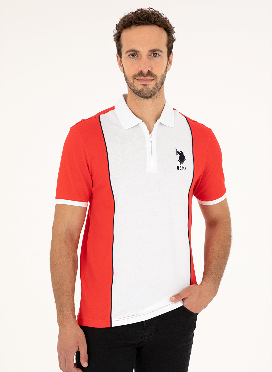 U.S. Polo Assn. Polo Yaka Kırmızı Erkek T-Shirt T-GALENA