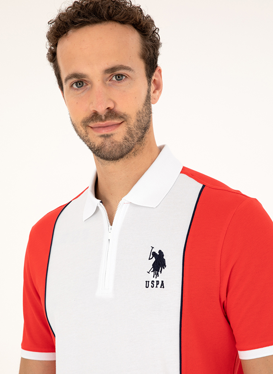 U.S. Polo Assn. Polo Yaka Kırmızı Erkek T-Shirt T-GALENA_1