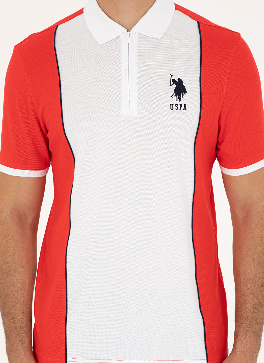 U.S. Polo Assn. Polo Yaka Kırmızı Erkek T-Shirt T-GALENA_5