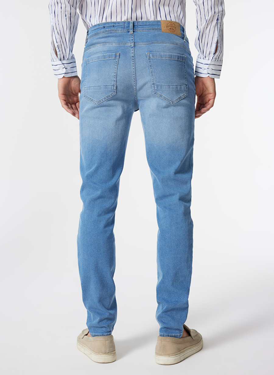 U.S. Polo Assn. Normal Bel Normal Paça Slim Fit Açık Mavi Erkek Denim Pantolon SERGIA-U_3