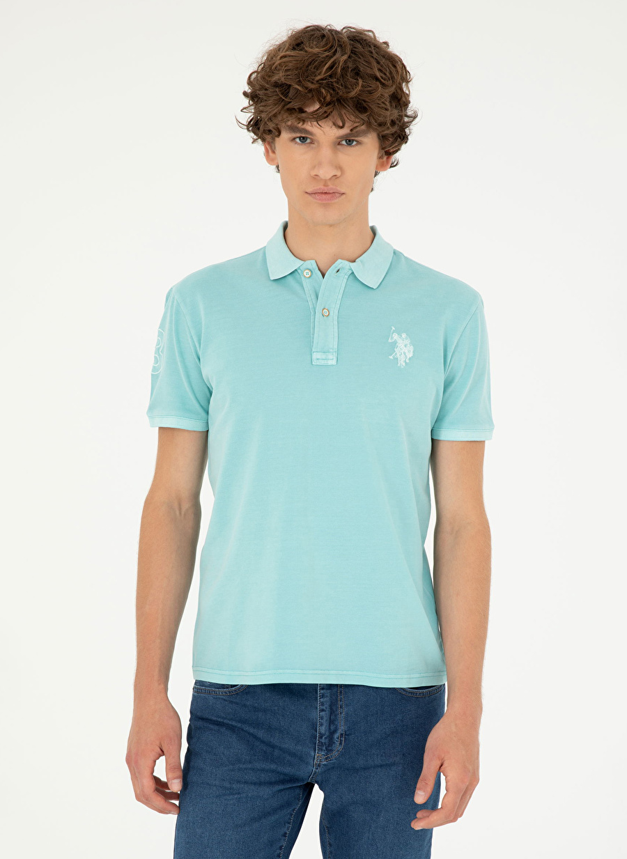 U.S. Polo Assn. Mint Erkek Slim Fit Polo T-Shirt TJ01IY024