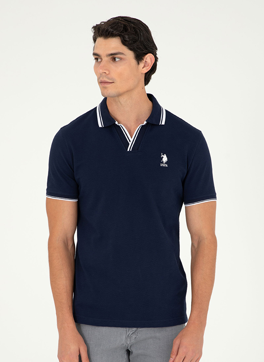 U.S. Polo Assn. Lacivert Erkek Slim Fit Polo T-Shirt TERNIIY024