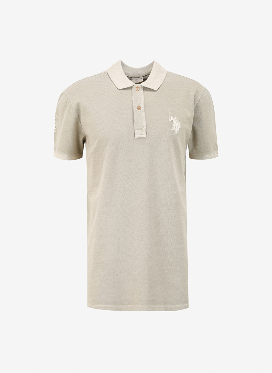 U.S. Polo Assn. Açık Haki Erkek Slim Fit T-Shirt TJ01IY024