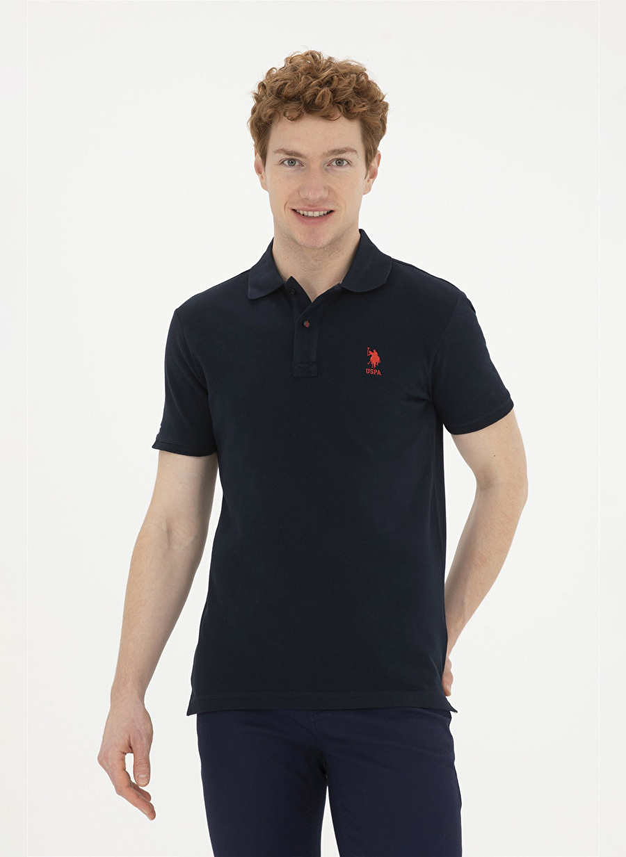 U.S. Polo Assn. Koyu Lacivert Erkek Polo T-Shirt TP04IY024