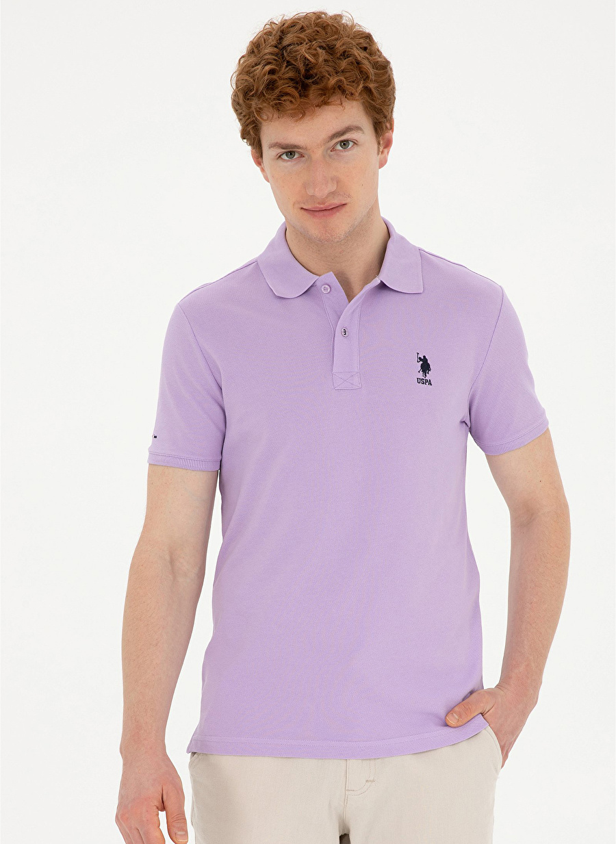 U.S. Polo Assn. Lila Erkek Slim Fit T-Shirt TP04IY024