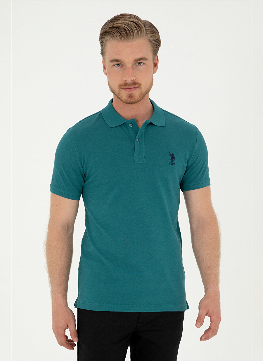 U.S. Polo Assn. Yeşil Erkek Polo T-Shirt TP04IY024