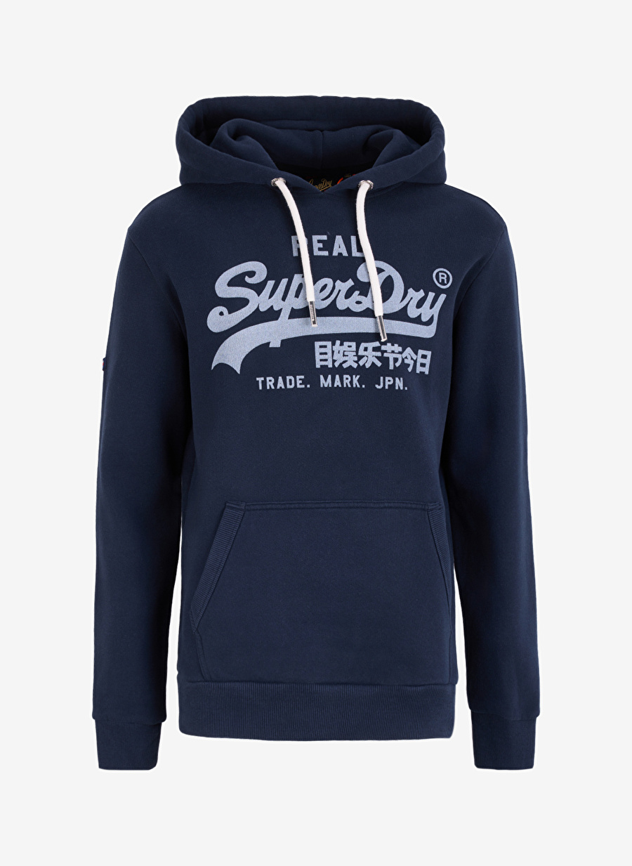 Superdry Kapu on Yaka Lacivert Erkek Sweatsh rt M2012093A98T VINTAGE VL HOOD