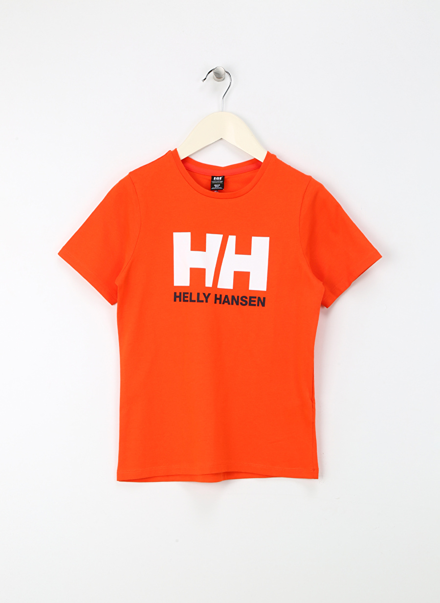 Helly Hansen Baskılı Turuncu Kadın T-Shirt HHA.41709-HHA.307-JR T-SHIRT