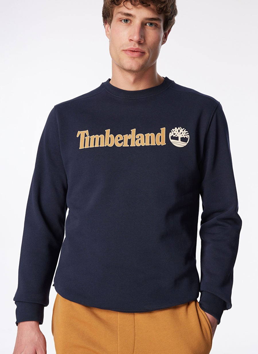 Timberland Lacivert Erkek Bisiklet Yaka Sweatshirt TB0A5UJY4331_Crew Neck