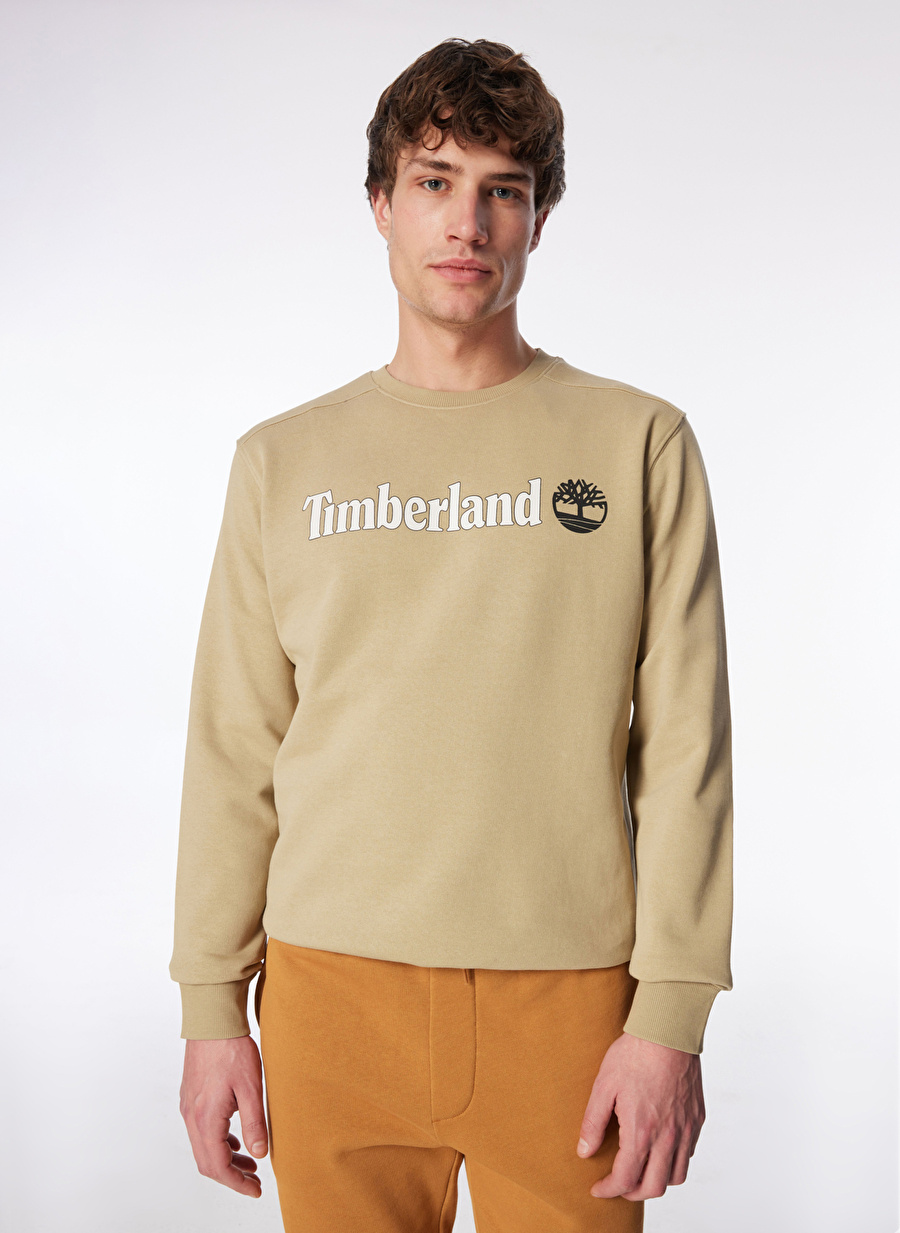 Timberland Bej Erkek Bisiklet Yaka Sweatshirt TB0A5UJYDH41_Crew Neck Sweatshirt