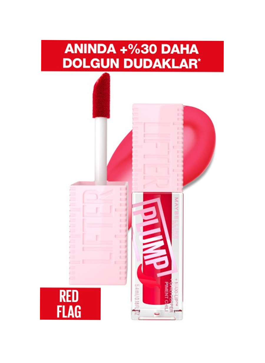 Maybelline New York Lifter Plump Dudak Parlatıcısı- 004 Red Flag