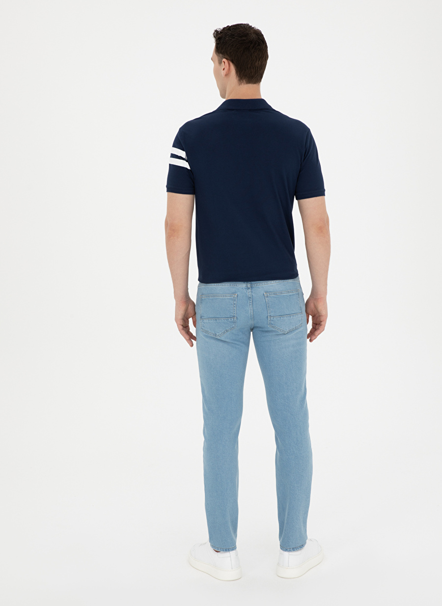 Pierre Cardin Normal Bel Normal Paça Slim Fit Açık Mavi Erkek Denim Pantolon PIANE_3