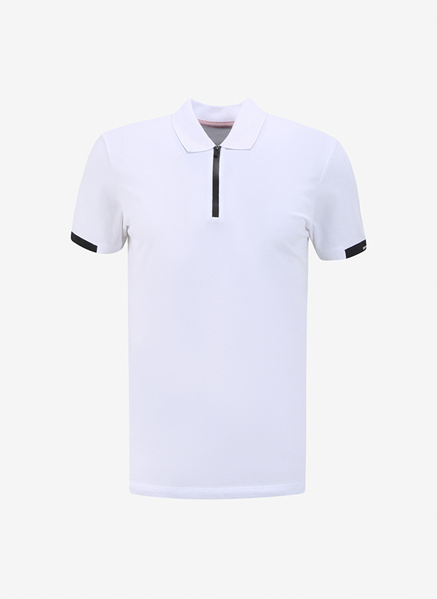 Pierre Cardin Düz Beyaz Erkek Polo T-Shirt MARIA