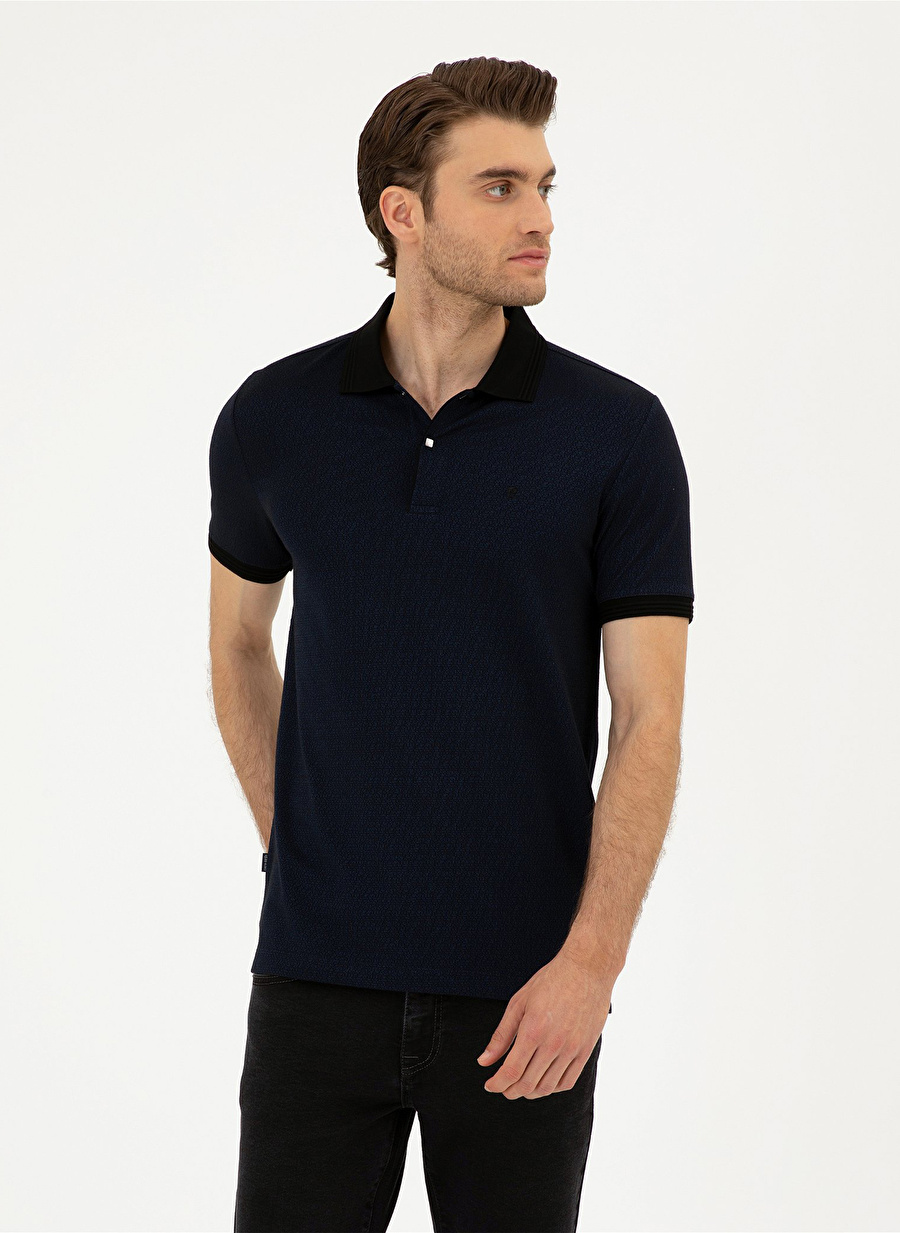 Pierre Cardin Düz Lacivert Erkek Polo T-Shirt ALTON