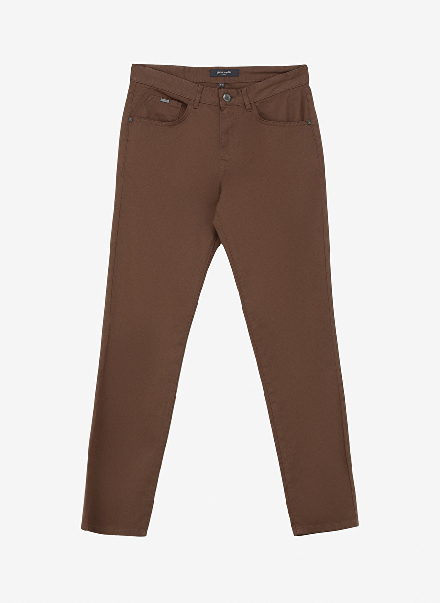 Pierre Cardin Normal Bel Normal Paça Slim Fit Kahve Erkek Pantolon LISMORE